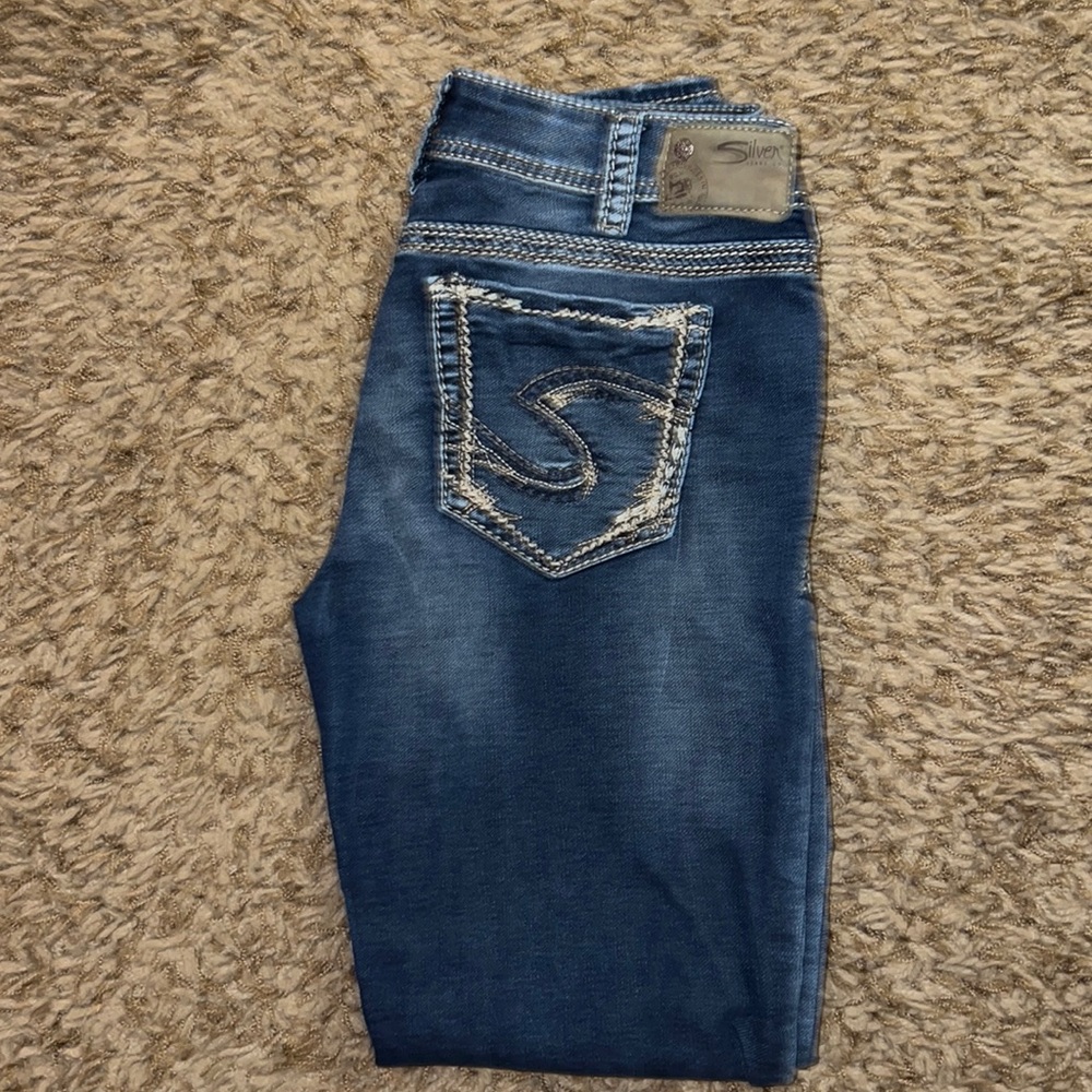 Silver Jeans Suki mid pencil skinny (loose skinny)